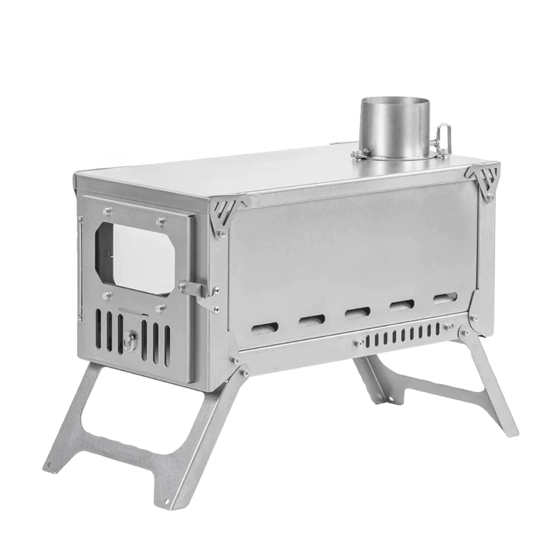 Titanium Folding Wood Stove Tent - Pure titanium opvouwbare houtkachel verwarmingsoven lichtgewicht