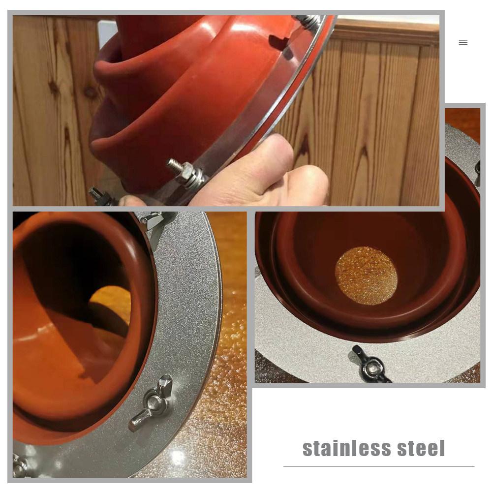 Fireproof Stove Jack Tent Silicone - Hittebestendige tentkachelring van siliconen en roestvrij