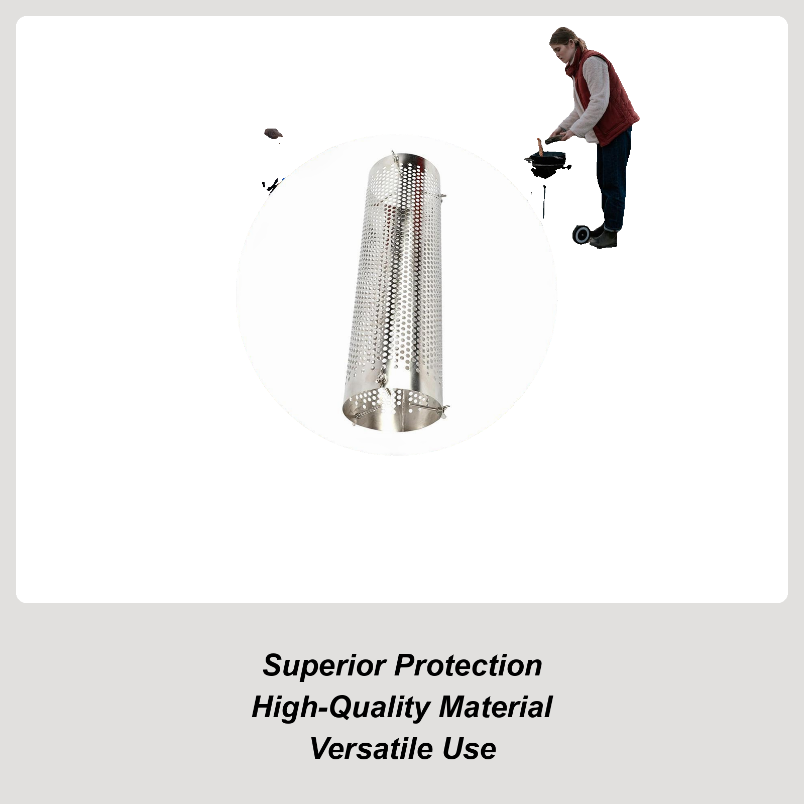 Hot Tent Wood Stove With Chimney Pipe - Roestvrij staal houtkachel pijp hitteschild, anti-verbranding