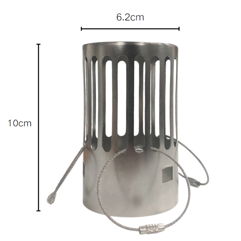 Tent Stove Pipe Spark Arrestor Cap - Camping Houtkachel Schoorsteenkap 62mm RVS Vonkenvanger