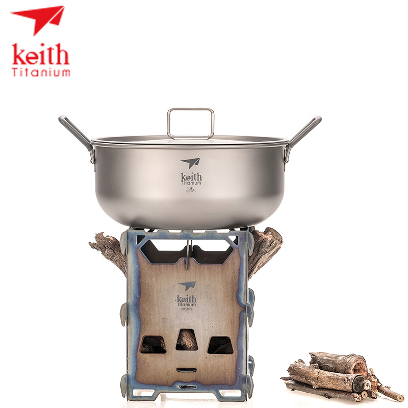 Ultralight Titanium Wood Stove Backpack - KEITH Houtkachel van titaniumlegering Ultralicht en