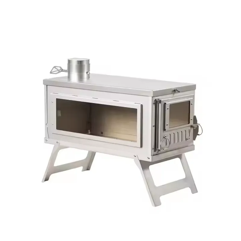 Titanium Folding Wood Stove Tent - Draagbare titanium tentkachel, opvouwbare overlevingsset, wandelen,