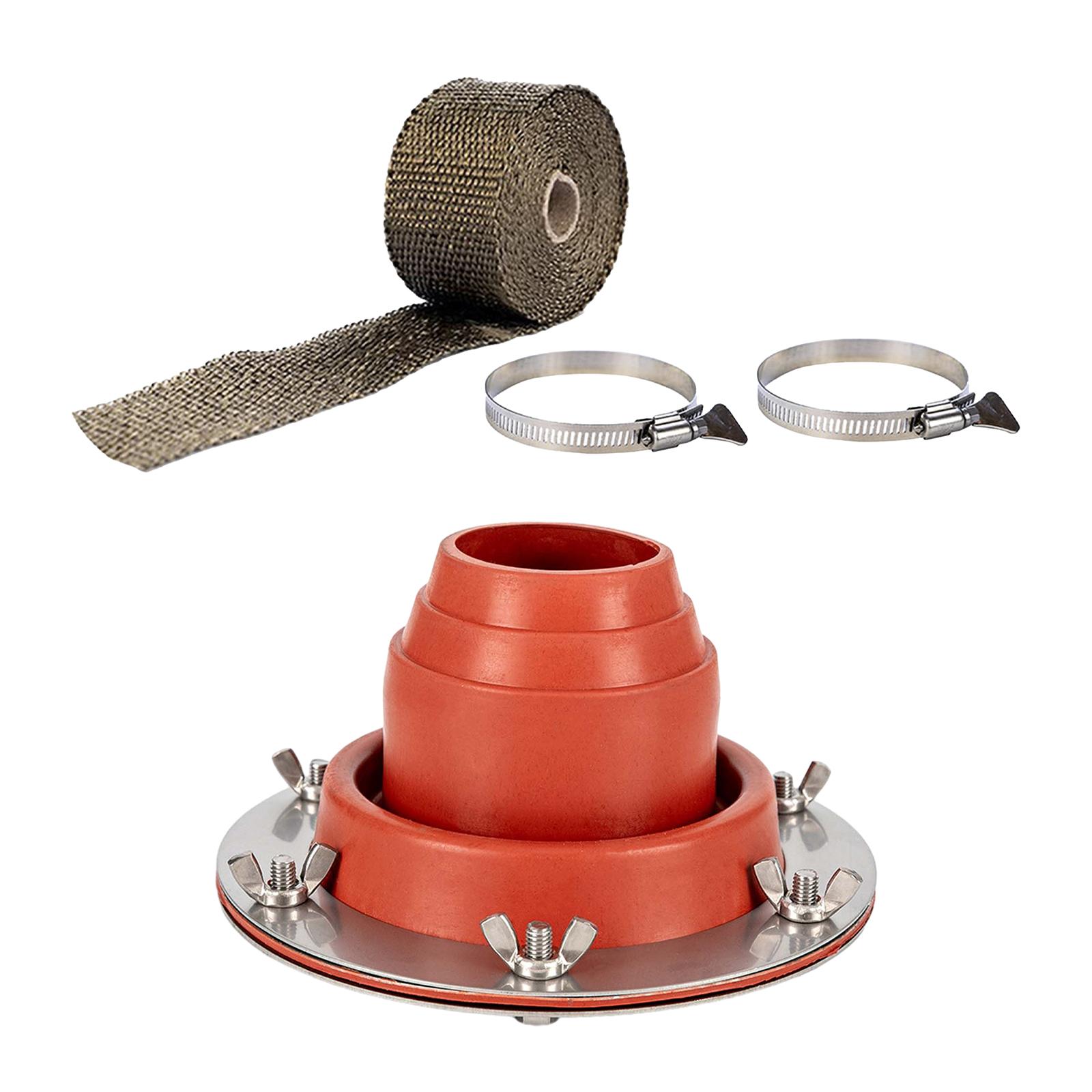 Fireproof Stove Jack Tent Silicone - Hittebestendige siliconen ovenrooster, vuurvaste beschermingsringen voor