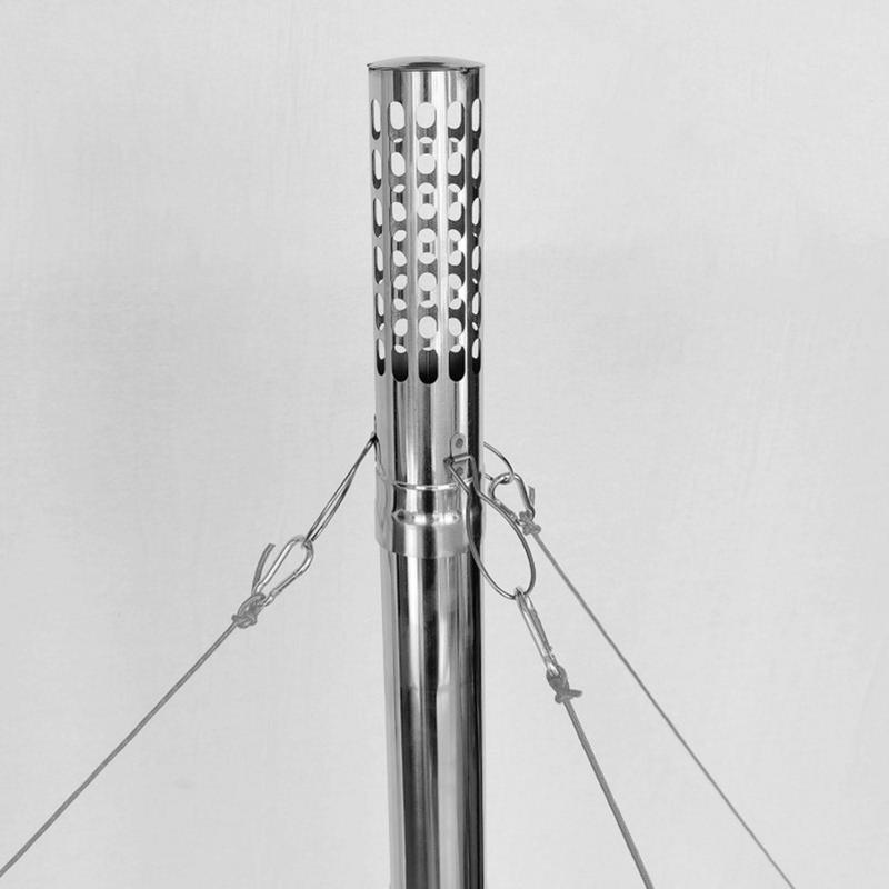 Tent Stove Pipe Spark Arrestor Cap - Tentkachel Schoorsteenpijp Roestvrijstalen Kachelpijp Vonkafleider Schoorsteenkap