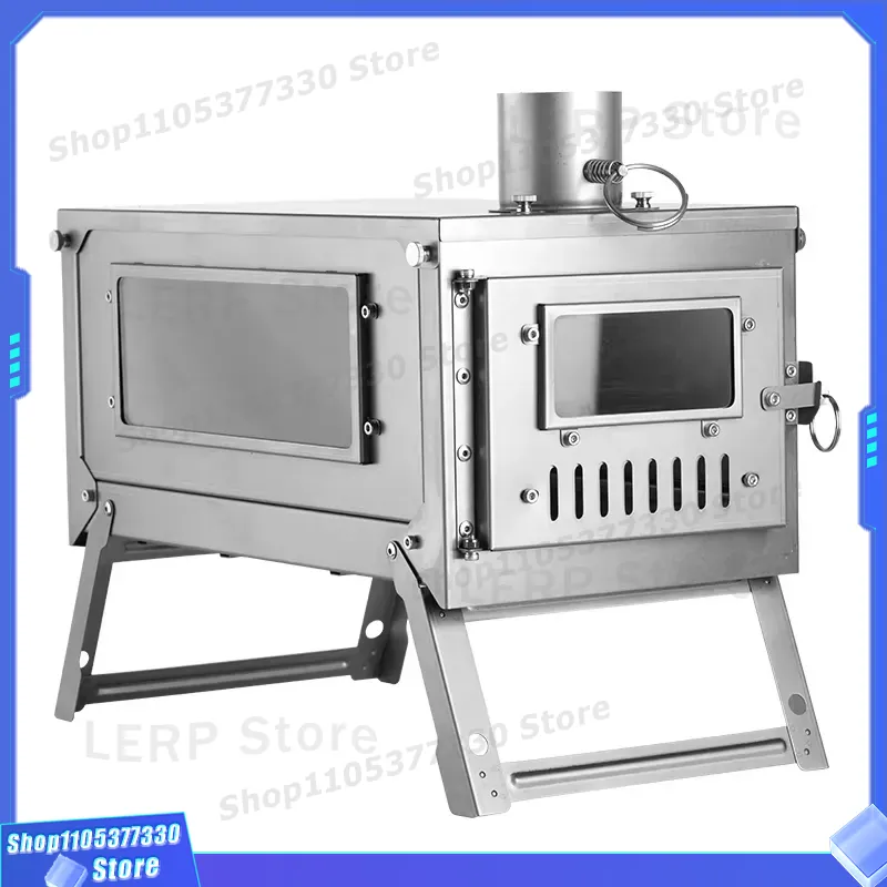 Ultralight Titanium Wood Stove Backpack - Ultralichte titanium houtkachel voor kamperen, tent,
