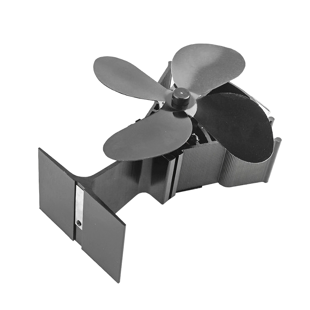 Stove Fan Heat Powered 4 Blade - 4-blads warmte-aangedreven kachelventilator houtkachel milieuvriendelijke stille
