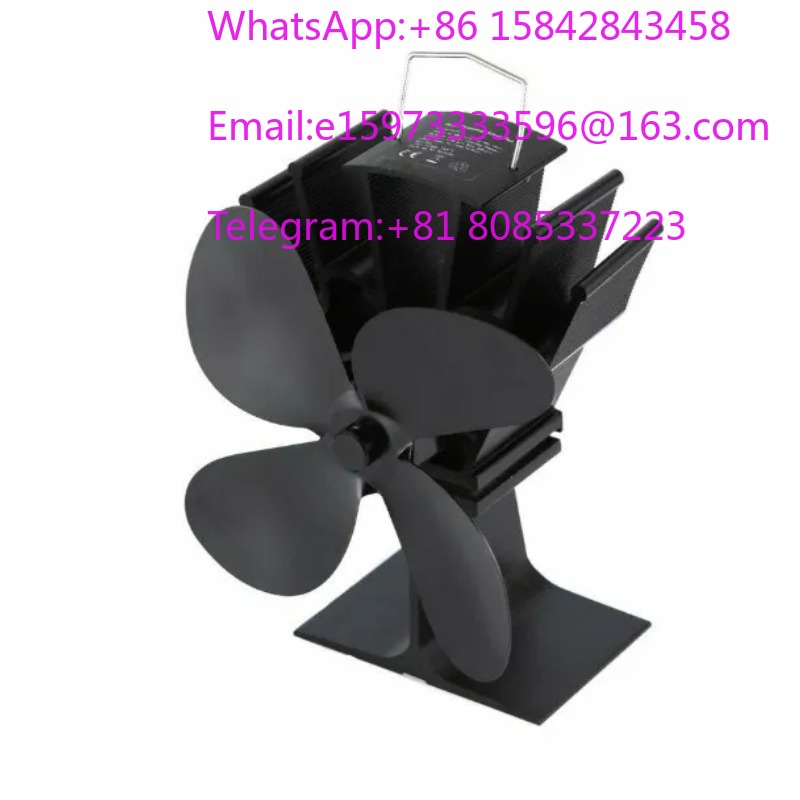 Stove Fan Heat Powered 4 Blade - Door warmte aangedreven kachelventilator met 4