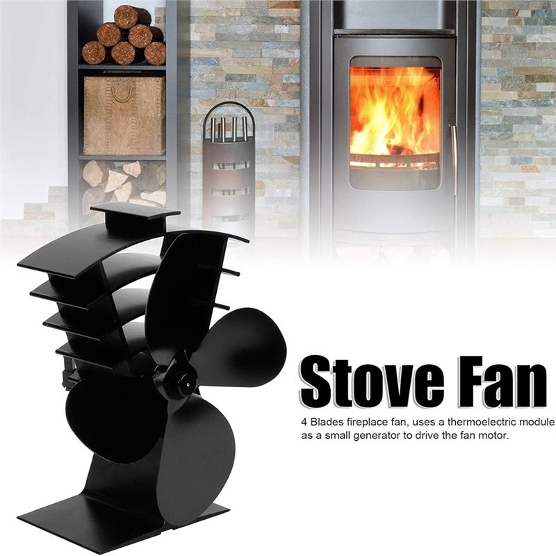 MLGB-Aluminium, bestand tegen  - Stove Fan Heat Powered 4 Blade recensie en prijs