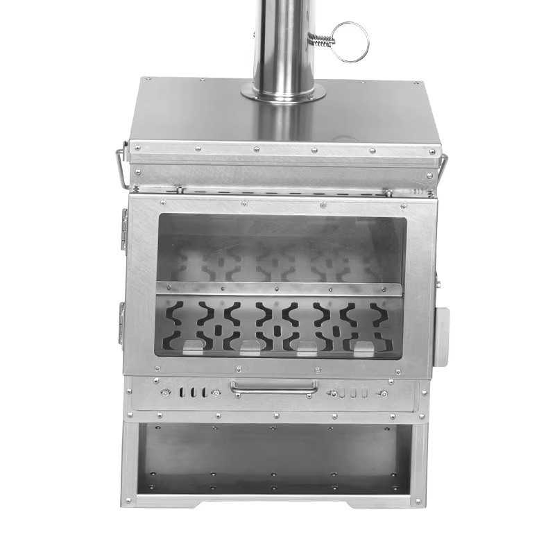 2026 Buiten Camping Titanium/R - Titanium Wood Stove Glass Window recensie en prijs