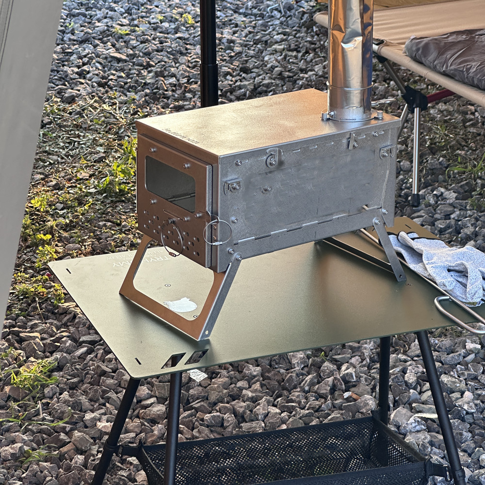 Draagbare opvouwbare tentkache - Titanium Folding Wood Stove Tent recensie en prijs